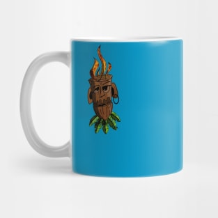 Tiki on Fire Mug